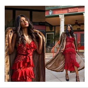 ❤️ For love and lemons Dotty midi Dress❤️